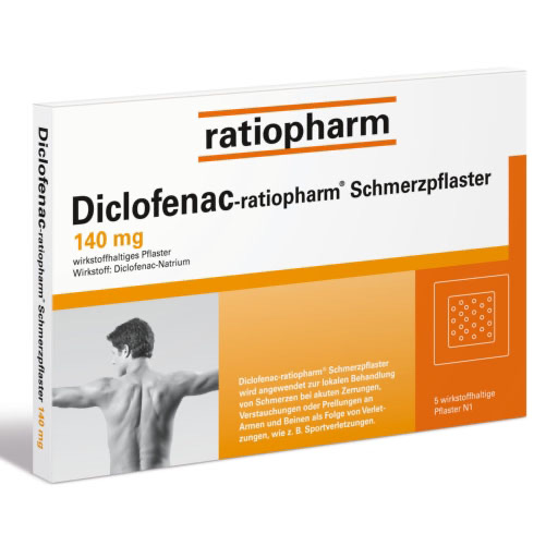 DICLOFENAC-ratiopharm Schmerzpflaster