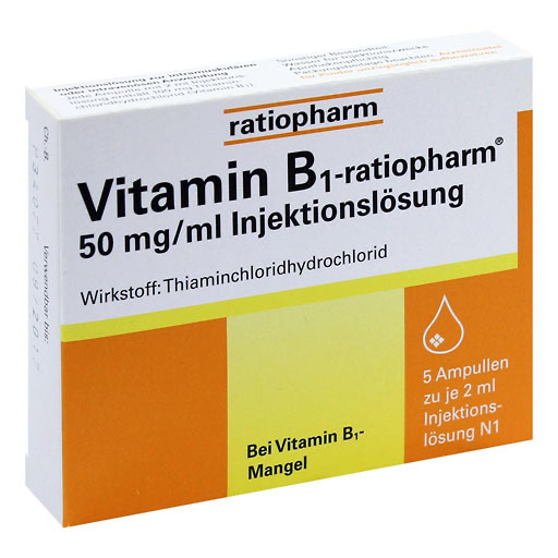 VITAMIN B1-RATIOPHARM 50 mg/ml Inj.Lsg.Ampullen