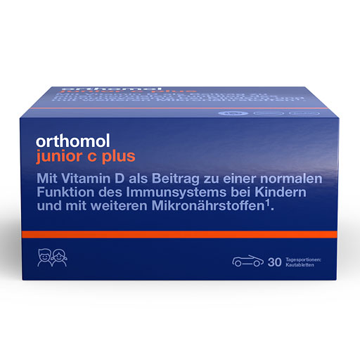ORTHOMOL Junior C plus Kautabl.Waldfrucht