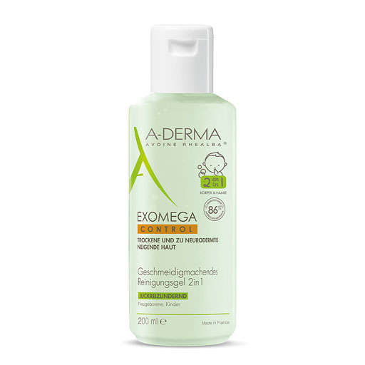 A-DERMA EXOMEGA CONTROL Reinigungsgel 2in1