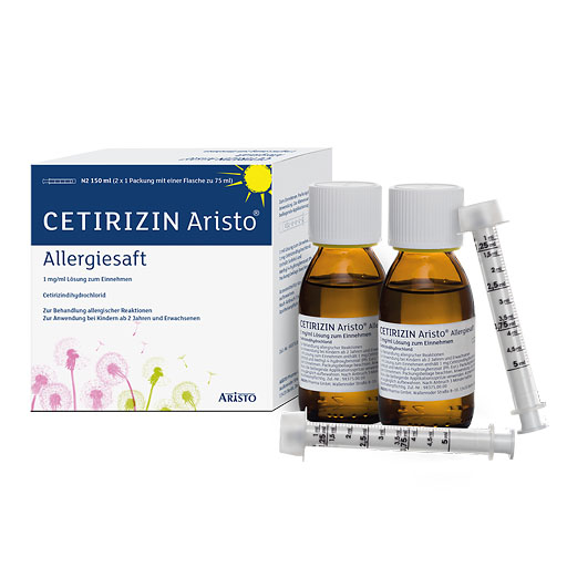 CETIRIZIN Aristo Allergiesaft 1 mg/ml Lsg.z.Einn.