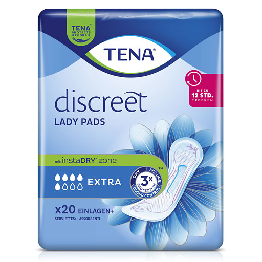 TENA LADY Discreet Inkontinenz Einlagen extra
