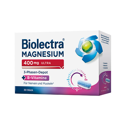 BIOLECTRA Magnesium 400 mg ultra 3-Phasen-Depot
