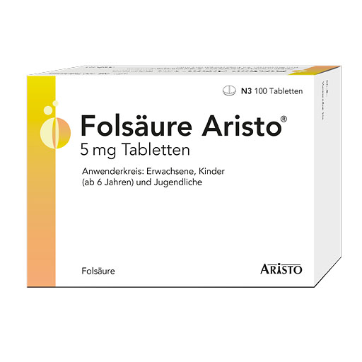 FOLSÄURE ARISTO 5 mg Tabletten