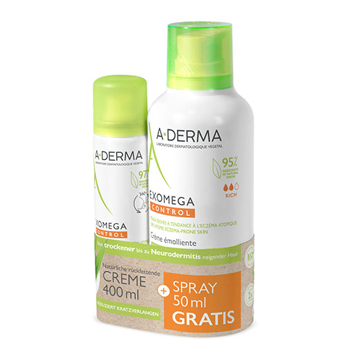 A-DERMA EXOMEGA CONTROL Creme+Spray Promo-Kit