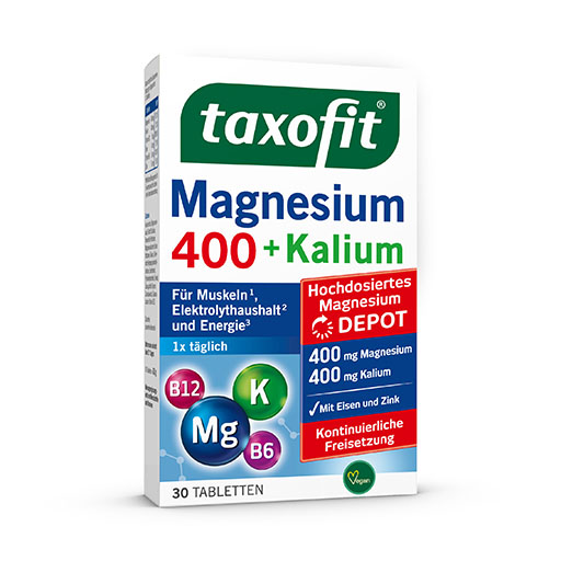 TAXOFIT Magnesium 400+Kalium Depot Tabletten
