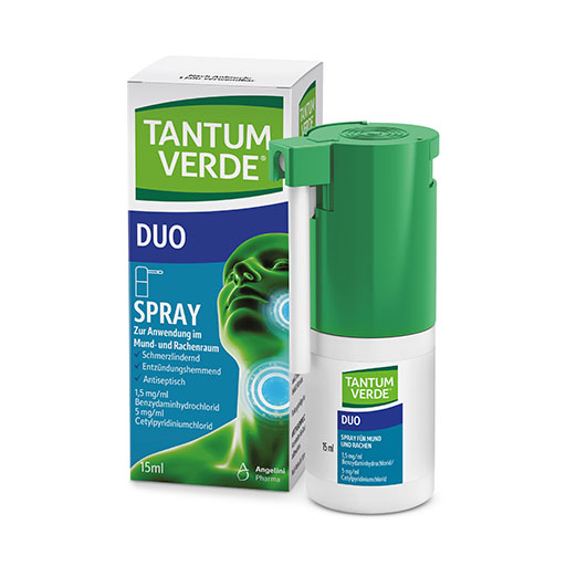 TANTUM VERDE duo 1,5mg/ml+5mg/ml Spray Anw.Mundhö.